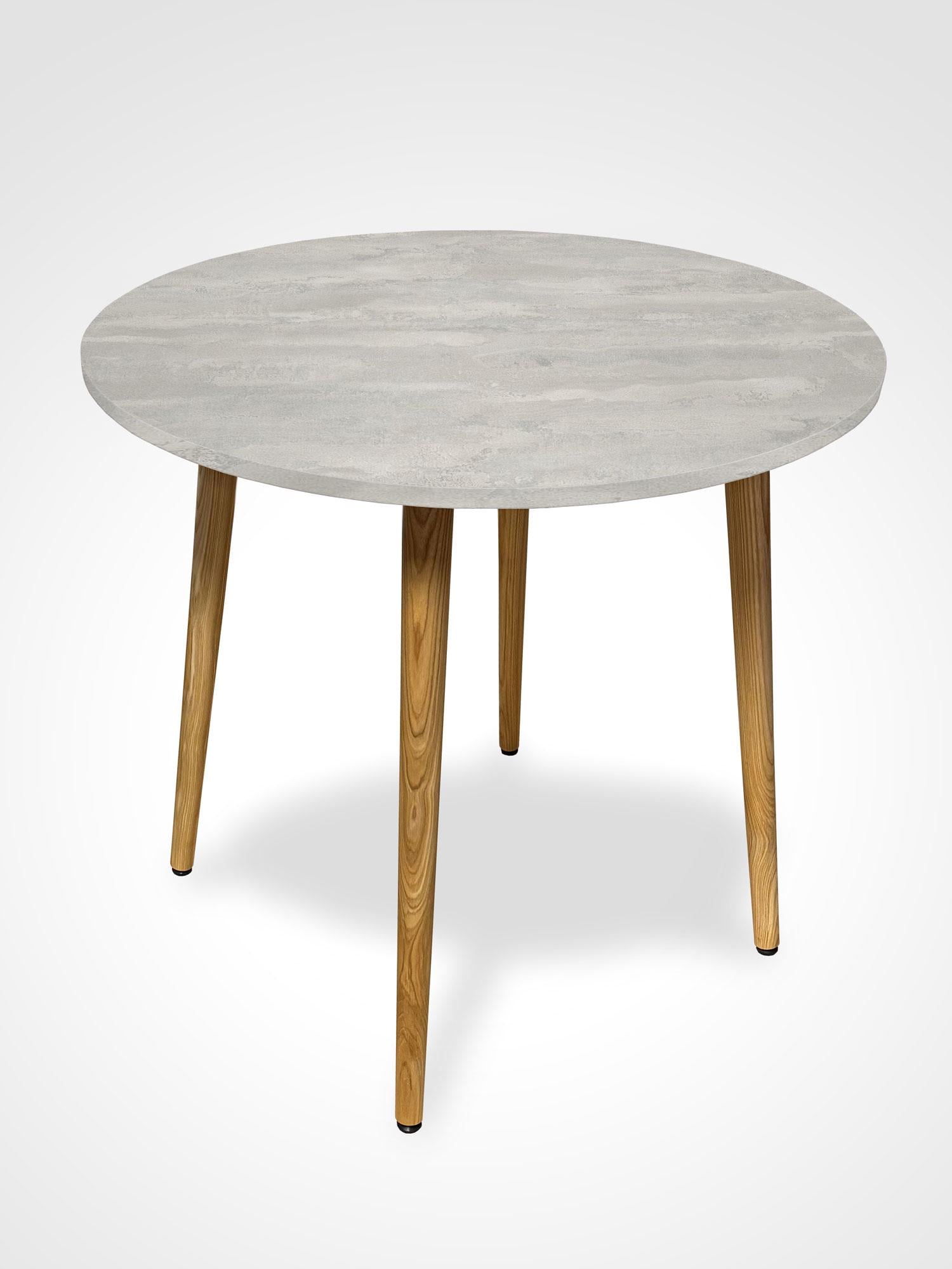 Обеденный стол Fusion furniture Раунд 800 Бетонный камень