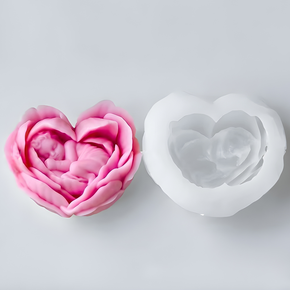 Форма силиконовая для изготовления свечи молд для изделий из соевого воска пчелиного и парафина 92х83х45 мм