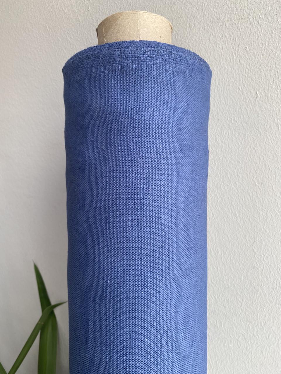 Тканина меблева LINEN PLUS 45% льон 55% бавовна 155 см Синій (13497-1/573) - фото 6