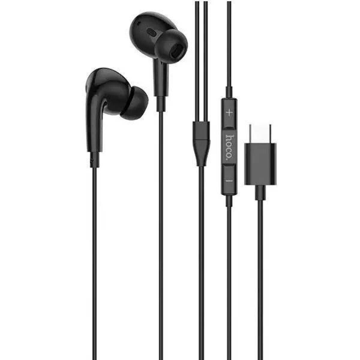 Наушники проводные Hoco M101 Pro Crystal sound Type-C с микрофоном Black (602013)