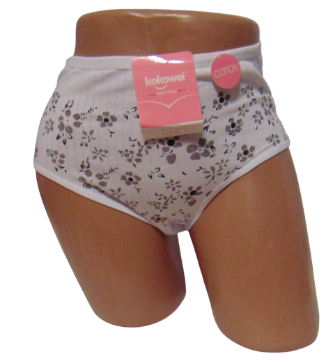 Трусы женские Kokowei 3252 в крупный рубчик 2XL Белый (2054626175)