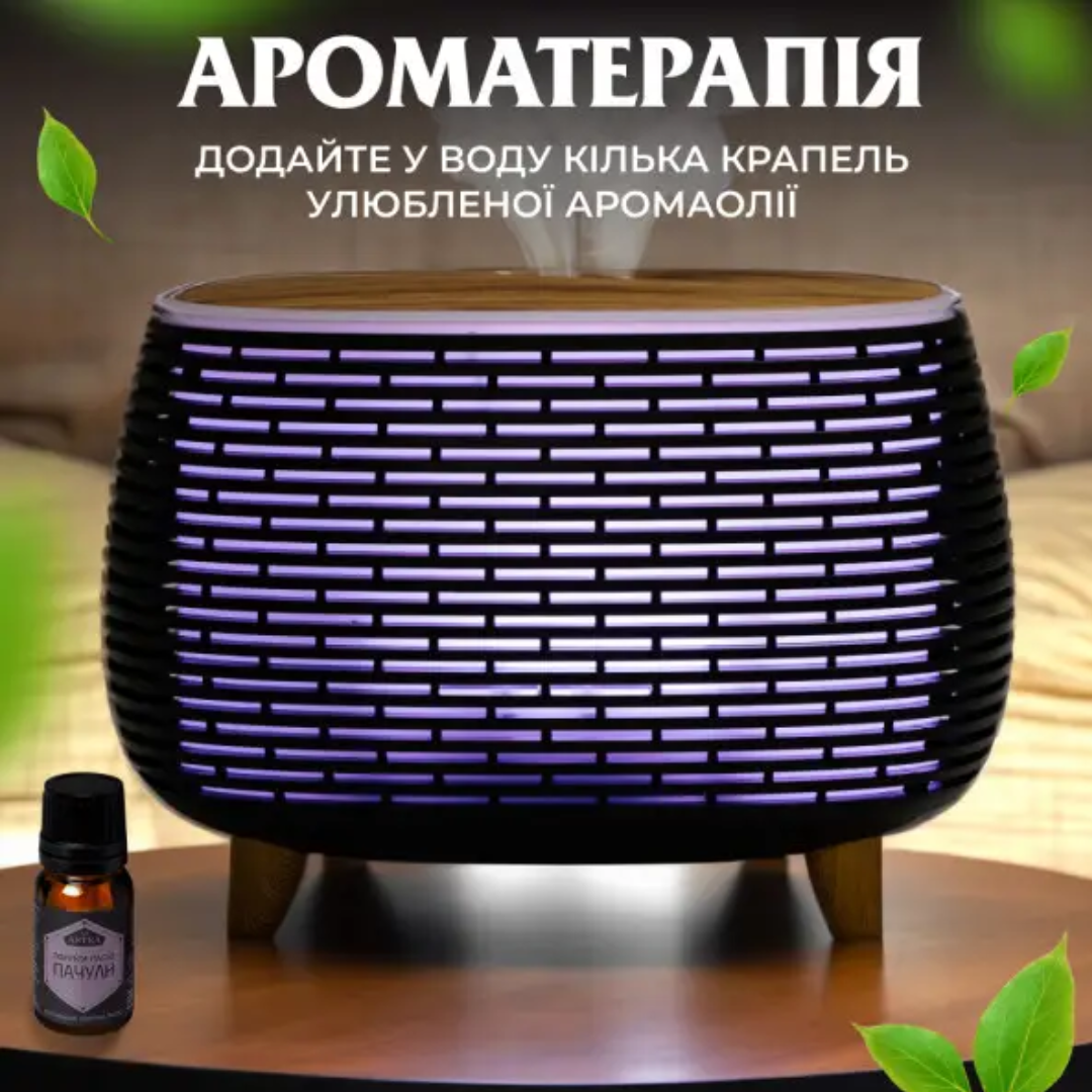 Зволожувач повітря аромадифузор з підсвічуванням 400 мл Чорний - фото 5 Зволожувач повітря аромадифузор з підсвічуванням 400 мл Чорний - фото 5