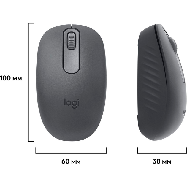 Миша Logitech M196 Bluetooth Графіт - фото 3