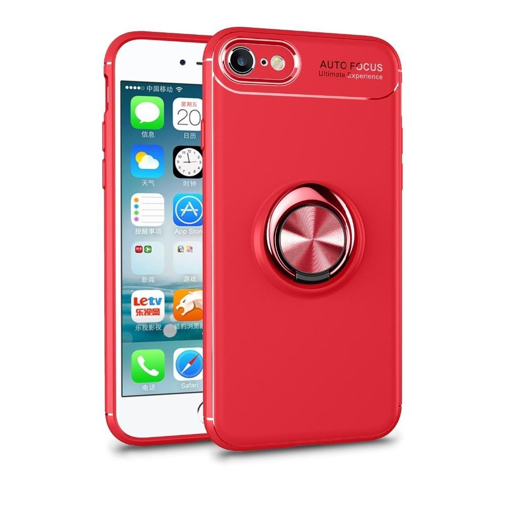 Чехол с кольцом Auto Focus для iPhone 6 6S Red (07373-2D)