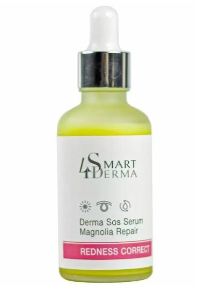 Сыворотка SOS интенсивная для чувствительной и куперозной кожи Smart4Derma Derma sos serum magnolia repair Redness Corect 50 мл (14961845)