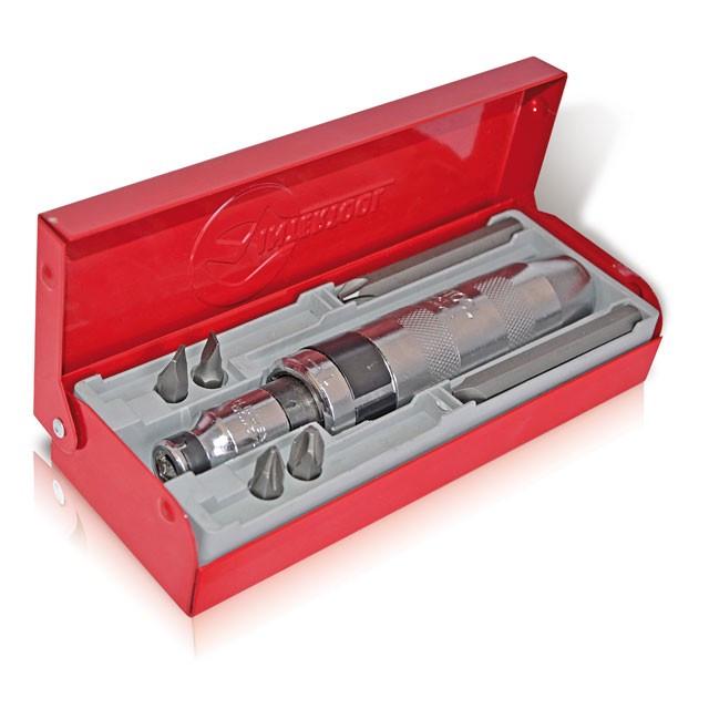 Отвертка ударная Intertool HT-0431 с комплектом насадок 6 ед.