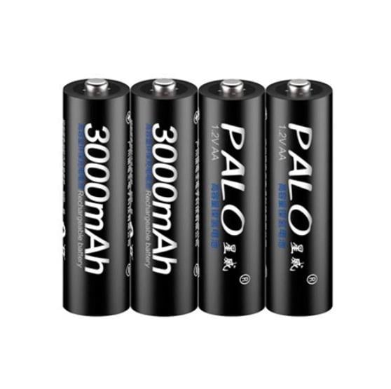 Комплект аккумуляторов в кейс Palo AA 1,2V Ni-MH 3000 mAh 4 шт. Black (677110)
