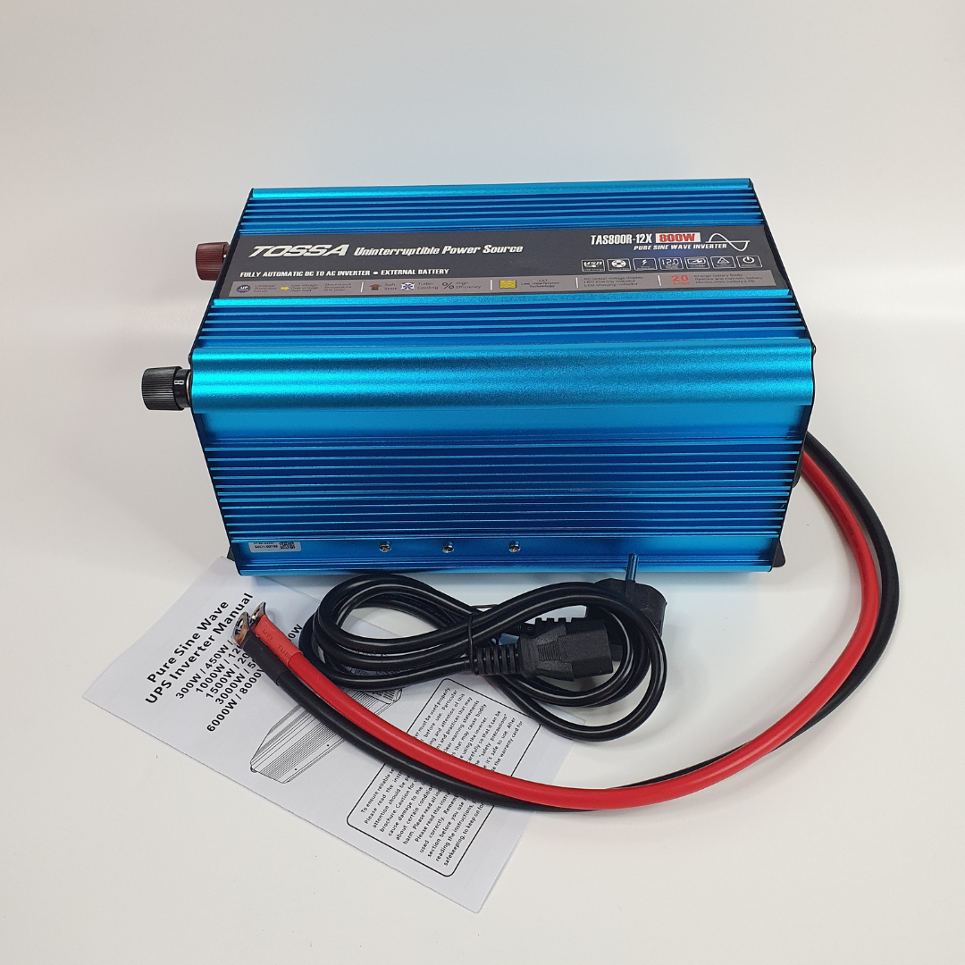 Преобразователь напряжения Tossa с функцией UPS 12-220V 800W (TAS800R-12X) - фото 4 Преобразователь напряжения Tossa с функцией UPS 12-220V 800W (TAS800R-12X) - фото 4