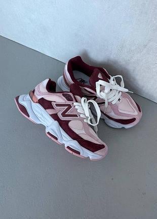 Кросівки жіночі 9060 р. 38 Pink Burgundy (148602539)