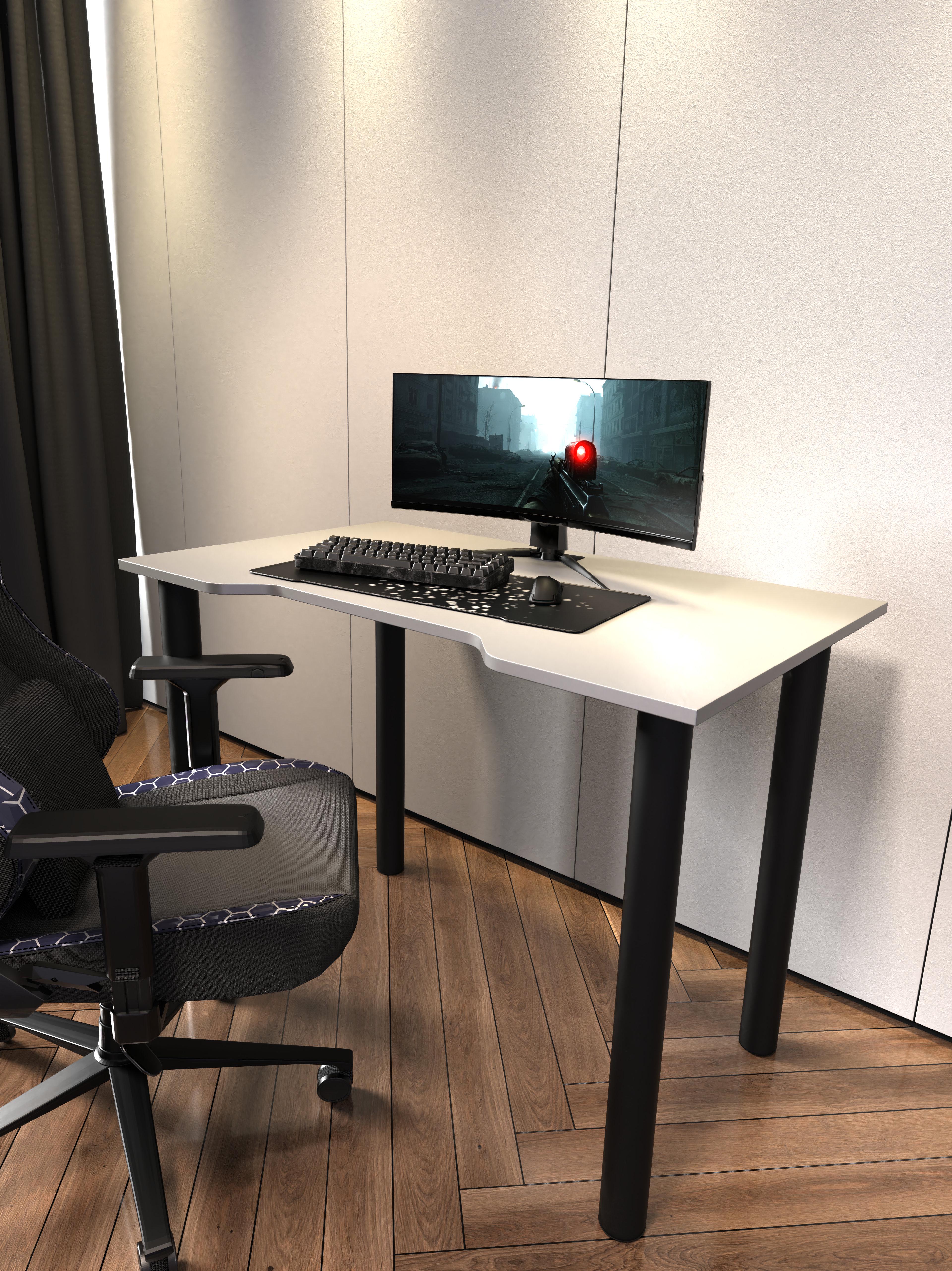 Геймерский компьютерный стол X GAMING 100х60 см Белый (NA75)