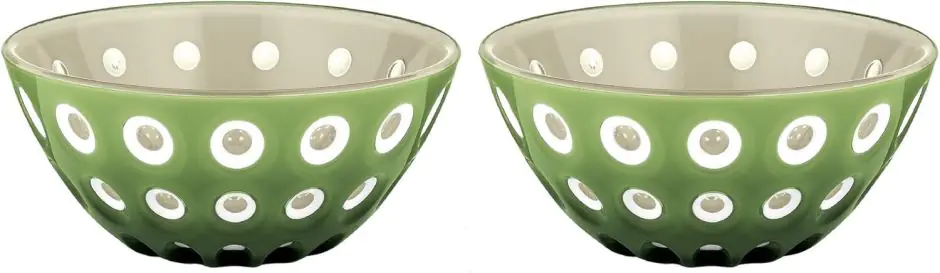 Набір салатників Guzzini Le Murrine пластиковий 12 см 2 шт. Зелений (173-135-279412159)