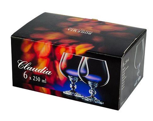 Набор бокалов для коньяка Bohemia Claudia 250 мл 6 шт. (40149/250) - фото 3 Набор бокалов для коньяка Bohemia Claudia 250 мл 6 шт. (40149/250) - фото 3