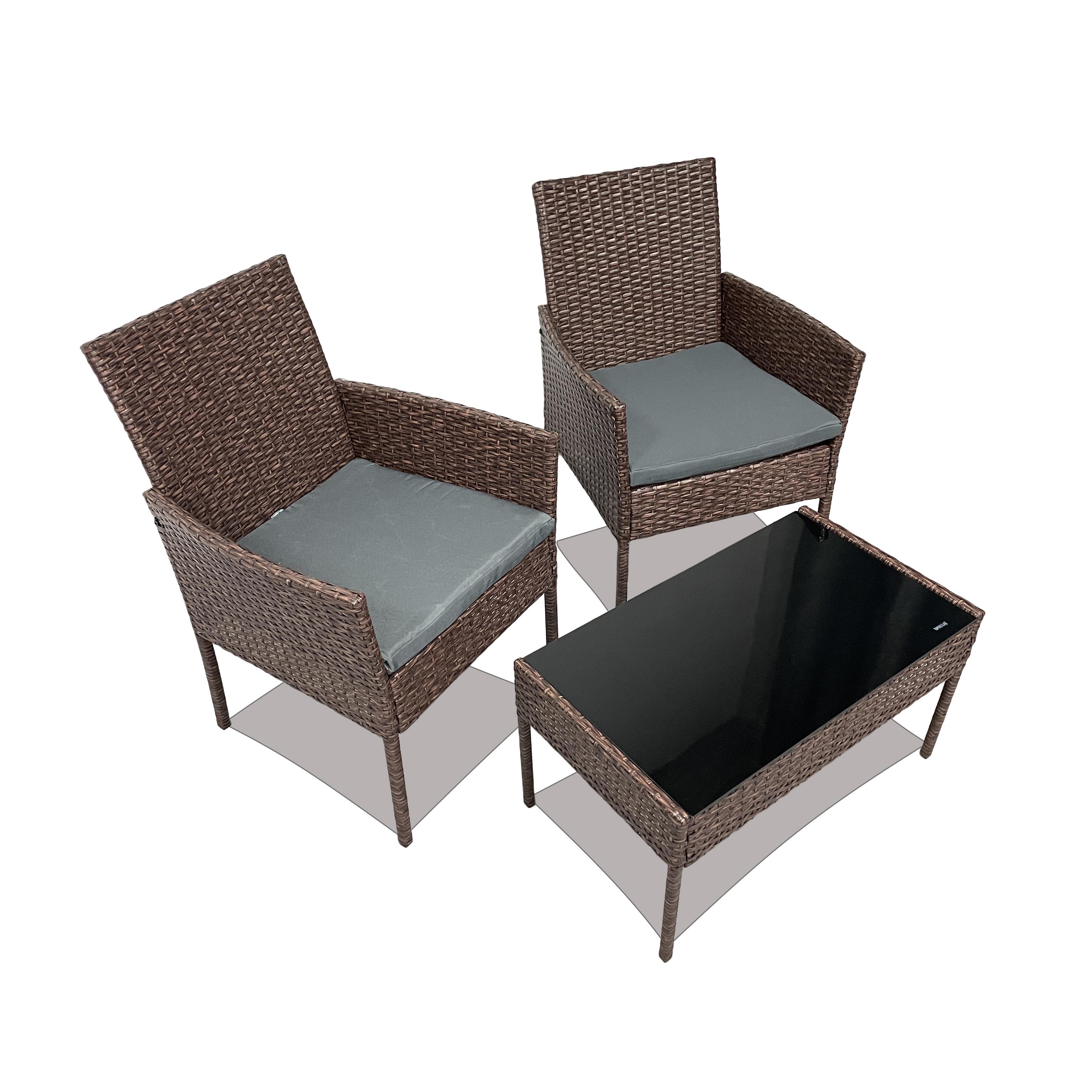 Набор садовой мебели Lounge Loft Белкони из ротанга Темно-коричневый (101 Brown)