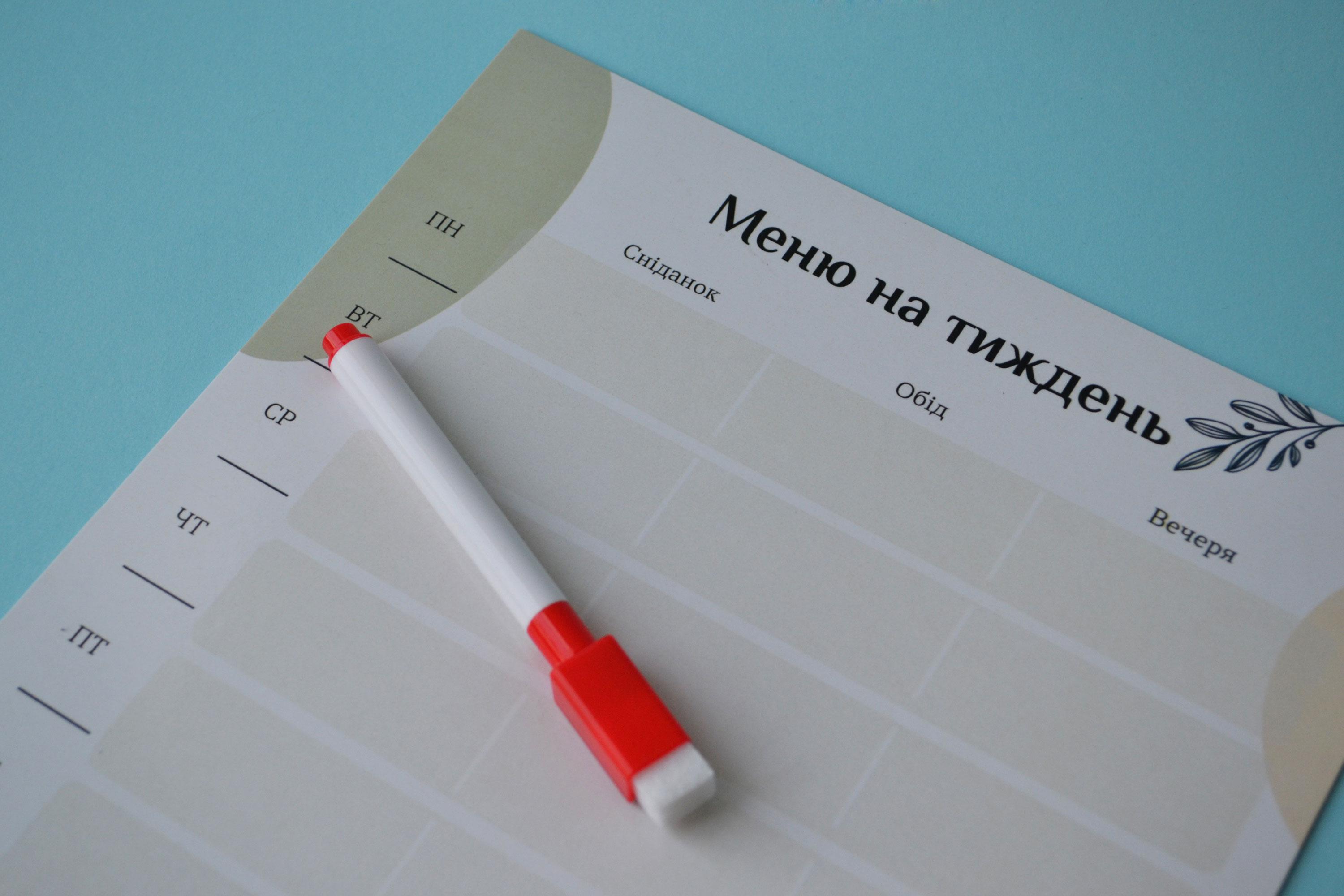 Маркер сухого стирання CLS 2-4 мм для дошки й планера на магніті з губкою Червоний (MG007) - фото 5