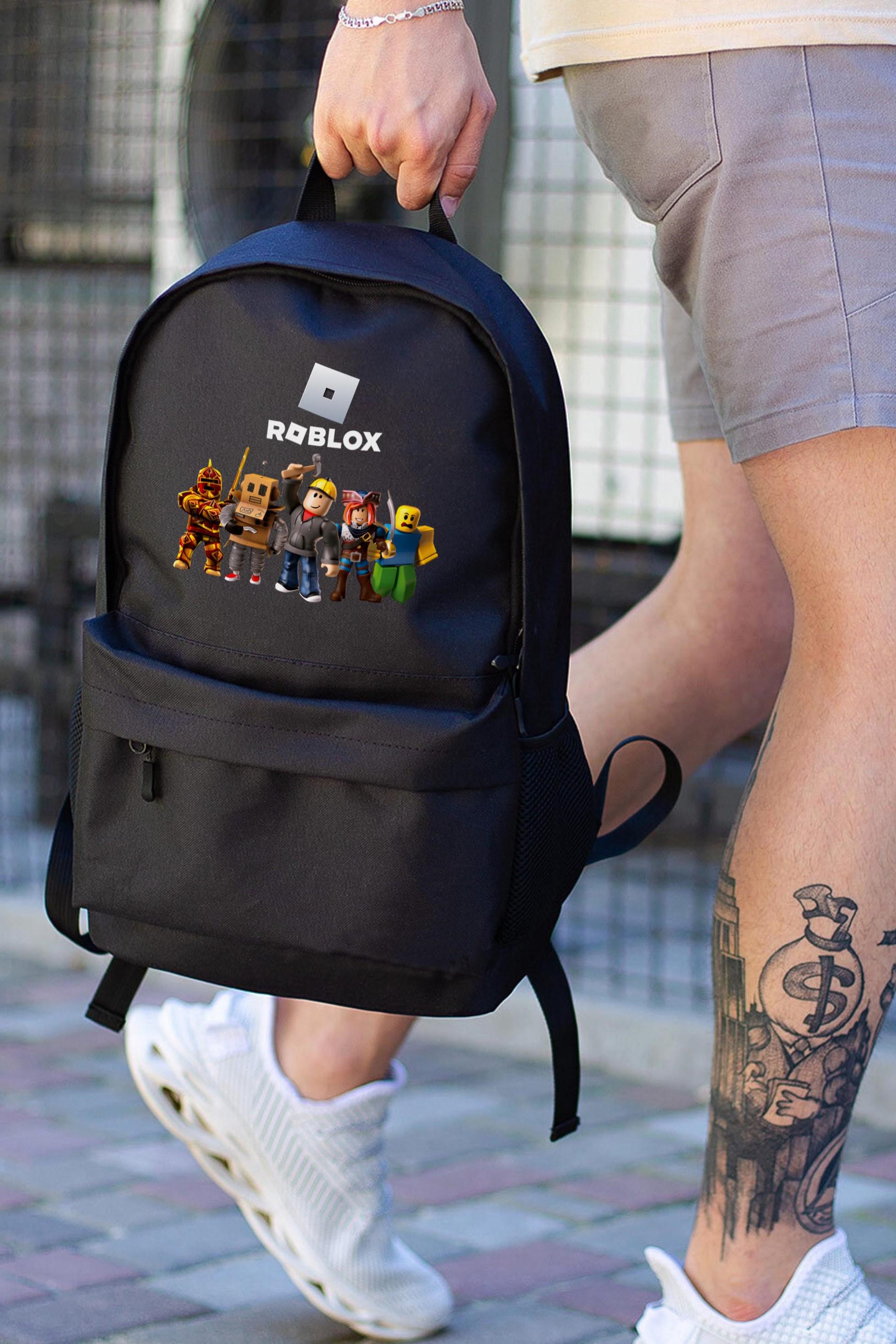 Рюкзак повседневный Without с принтом Роблокс Black (8055292)