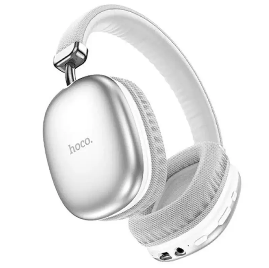 Навушники бездротові Hoco wireless headphones W35 BT5.3 AUX/TF 40h Silver - фото 4