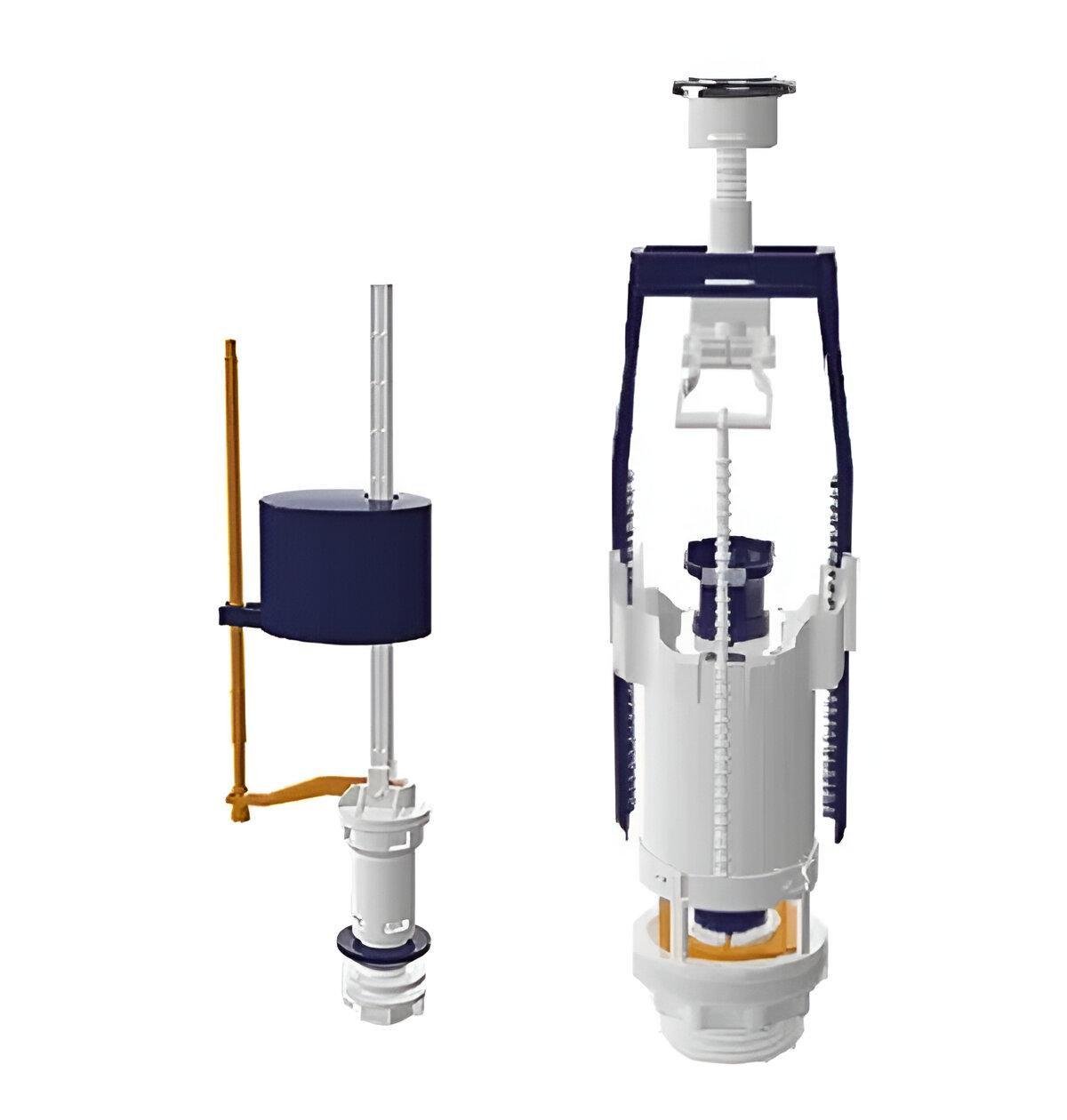 Арматура для бачка унітазу Nova 4163 з клапаном нижньої подачі води 1/2" (16811)