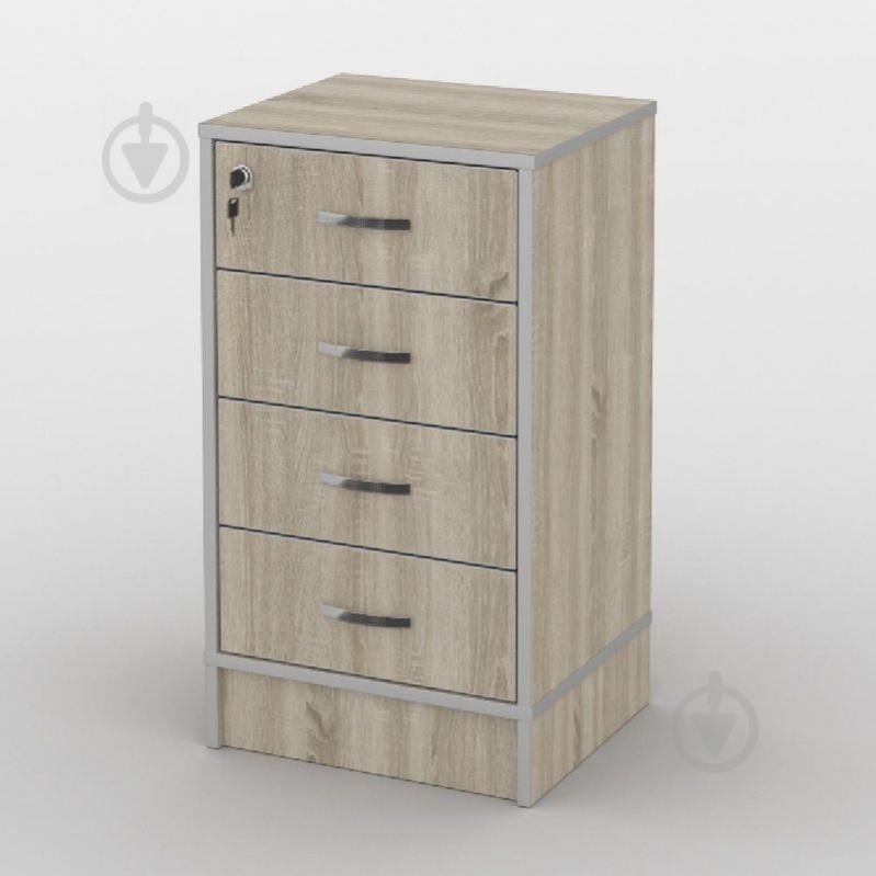 Тумба офисная Тиса Мебель ТМ-120/1 Сонома Тумба офисная Тиса Мебель ТМ-120/1 Сонома