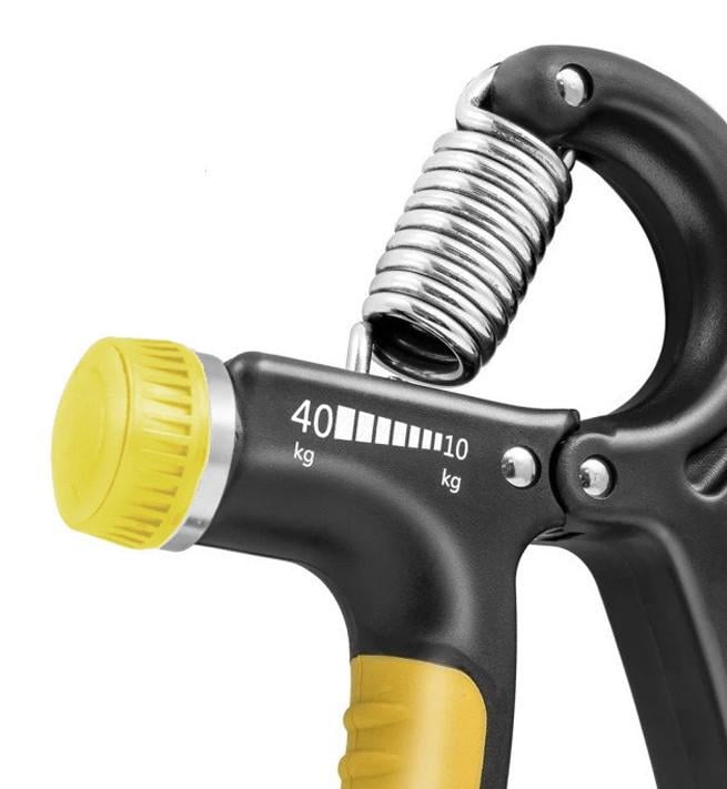 Еспандер кистьовий PowerPlay PP-4323 Strength Grip з регульованим навантаженням 10-40 кг Чорно-жовтий (A-012883) - фото 4 Еспандер кистьовий PowerPlay PP-4323 Strength Grip з регульованим навантаженням 10-40 кг Чорно-жовтий (A-012883) - фото 4