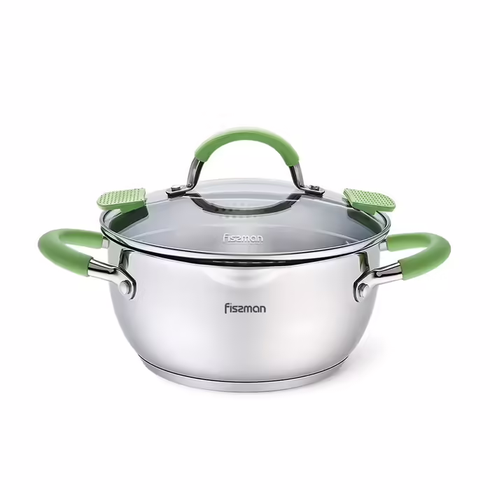 Кастрюля Fissman Charlotte 18 см Салатовый
