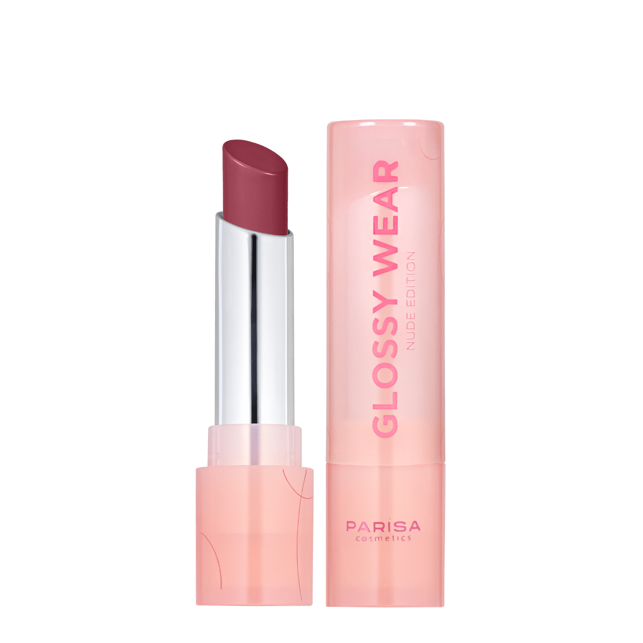 Помада для губ зволожувальна Parisa Cosmetics Glossy Wear PGW-06 602 Cool blush Світло-вишневий (13350383)