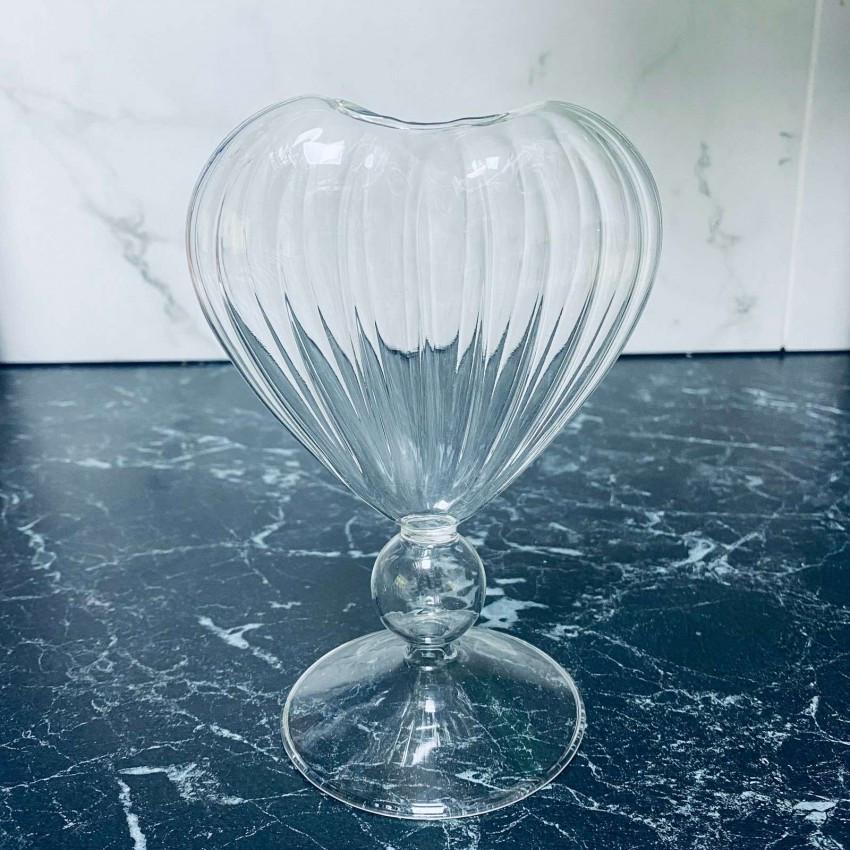 Келих скляний для коктейлів A-Plus 3252 Серце зі скляною трубочкою 230 мл (2472502448) - фото 3