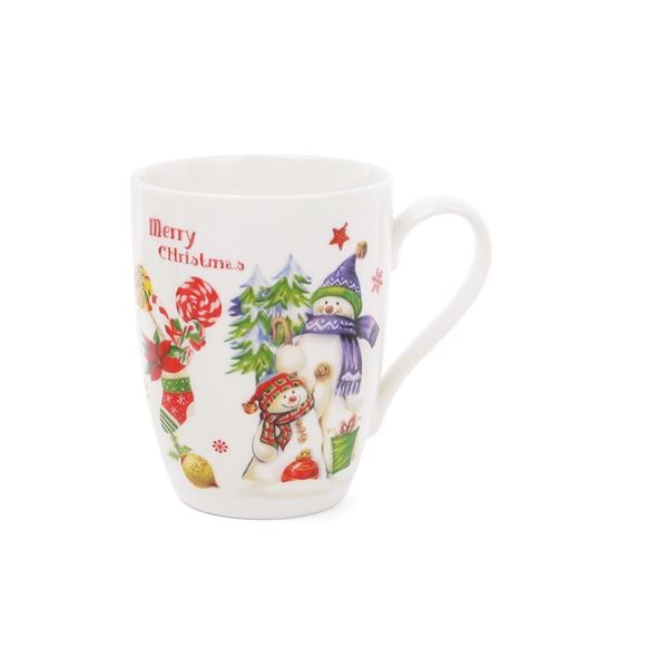 Кружка порцелянова BonaDi Різдво 310 мл Сніговики (283-105)