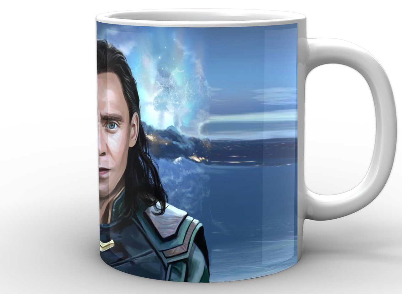 Чашка GeekLand Loki рисованный портрет (LK.02.038)