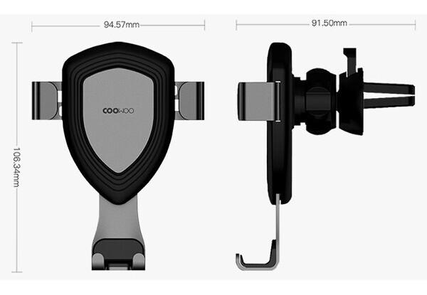 Автомобильное крепление GRAVITY CooWoo T100 Silver (1309833883) - фото 2