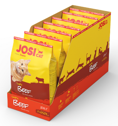 Корм сухой JosiCat Tasty Beef для котов и кошек 4,55 кг - фото 1