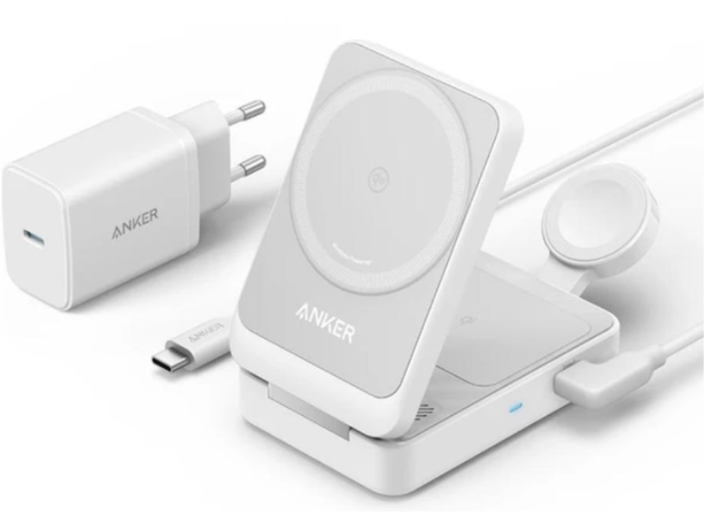 Зарядное устройство для Anker MagGo Wireless Charging Station 3in1 15W для iPhone (2000154)