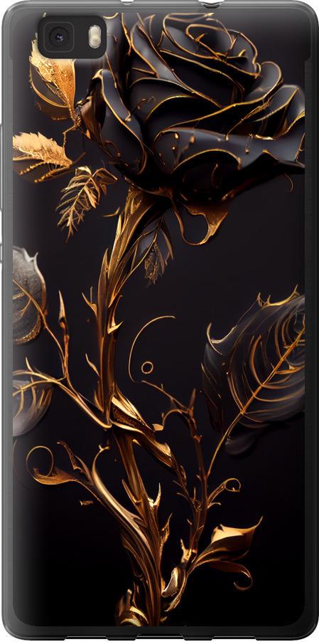 Чехол на Huawei Ascend P8 Lite Роза 3 (5552u-126-42517) Чехол на Huawei Ascend P8 Lite Роза 3 (5552u-126-42517)
