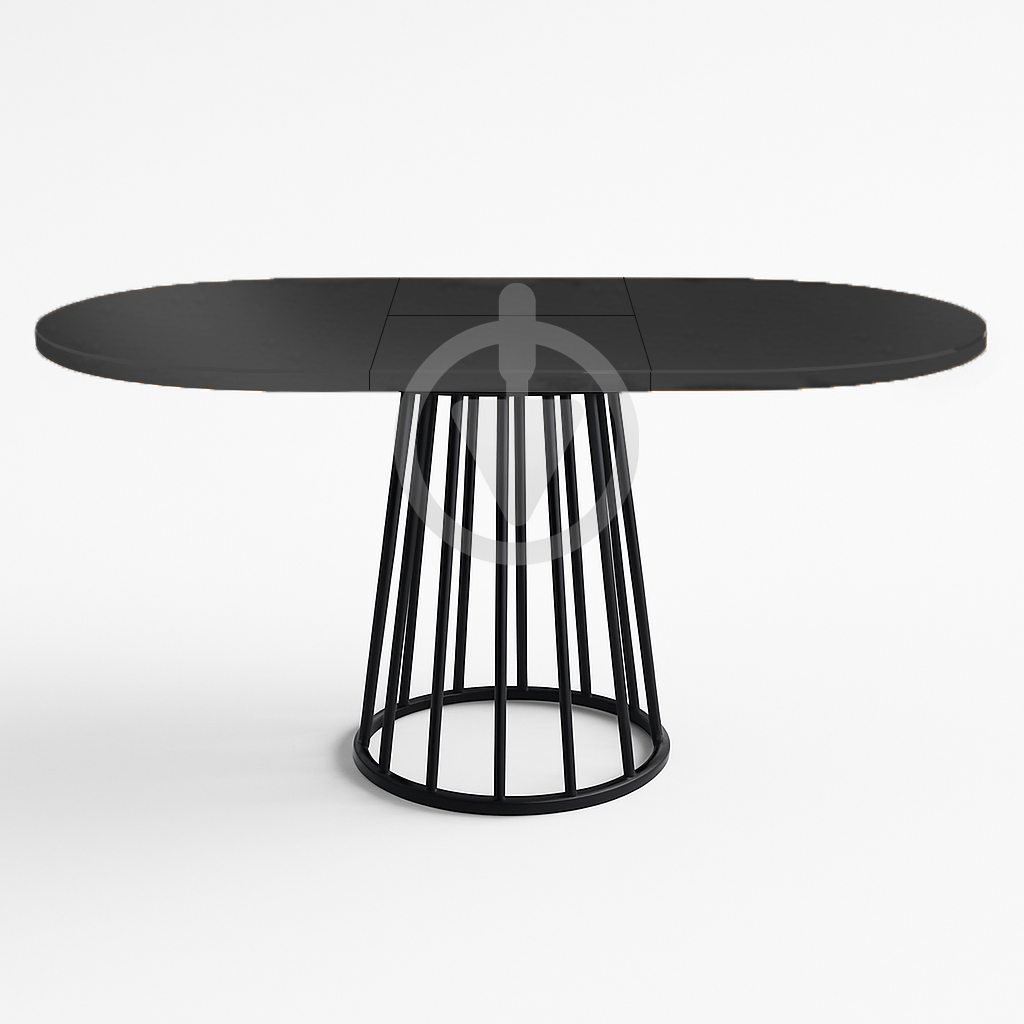 Стол кухонный раскладной RoMax Elegant Slide 80x80/110x80 см Loft Антрацит/Черный - фото 2 Стол кухонный раскладной RoMax Elegant Slide 80x80/110x80 см Loft Антрацит/Черный - фото 2