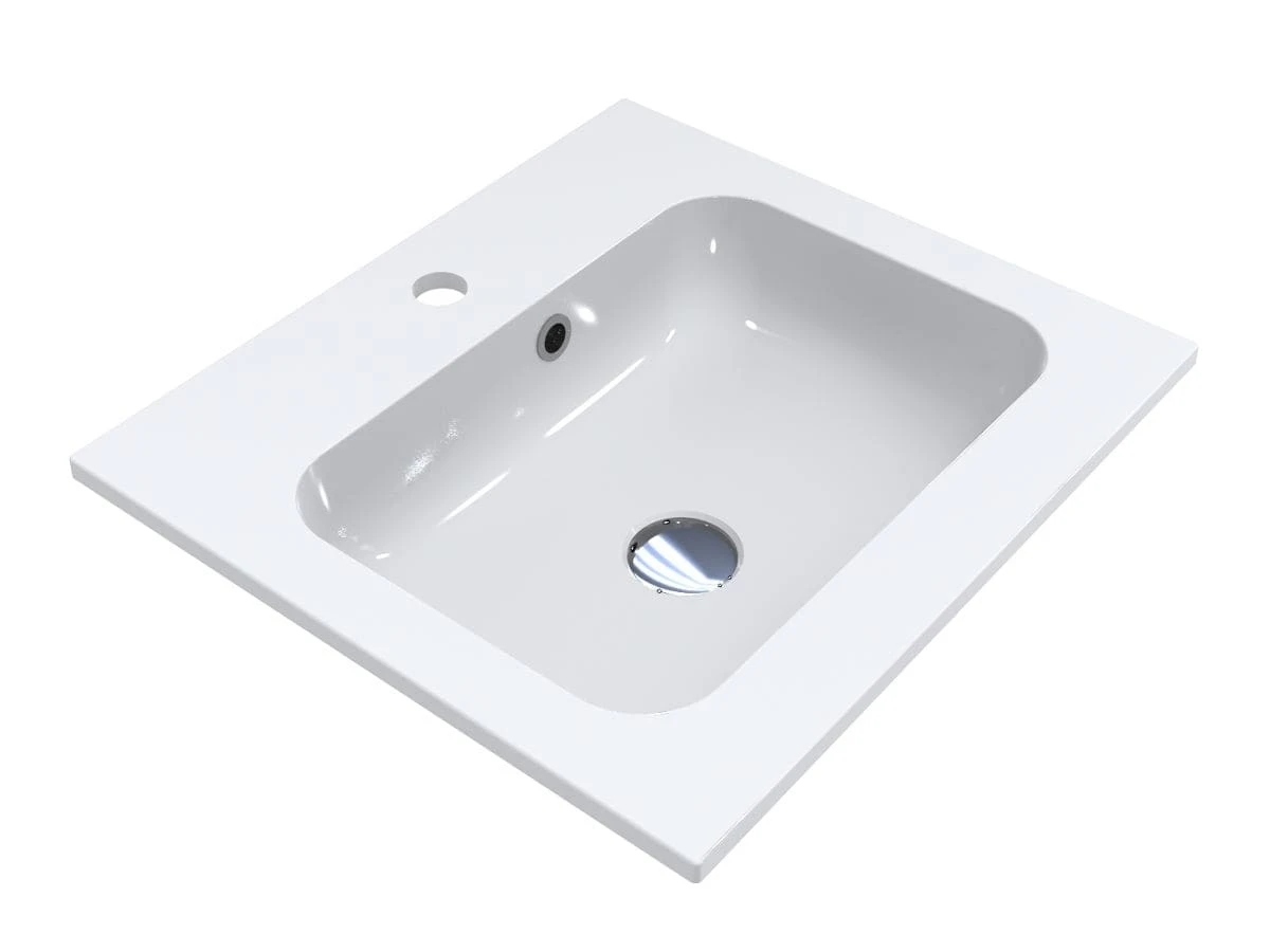 Умывальник накладной Miraggio Della прямоугольный 500x450 мм Белый (MG-0000174)