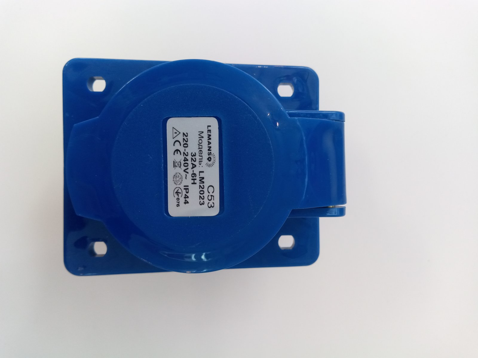 Гнездо врезное Lemanso LM2023 32А/3п 220-240V IP44 Синий (lm2023) - фото 5 Гнездо врезное Lemanso LM2023 32А/3п 220-240V IP44 Синий (lm2023) - фото 5