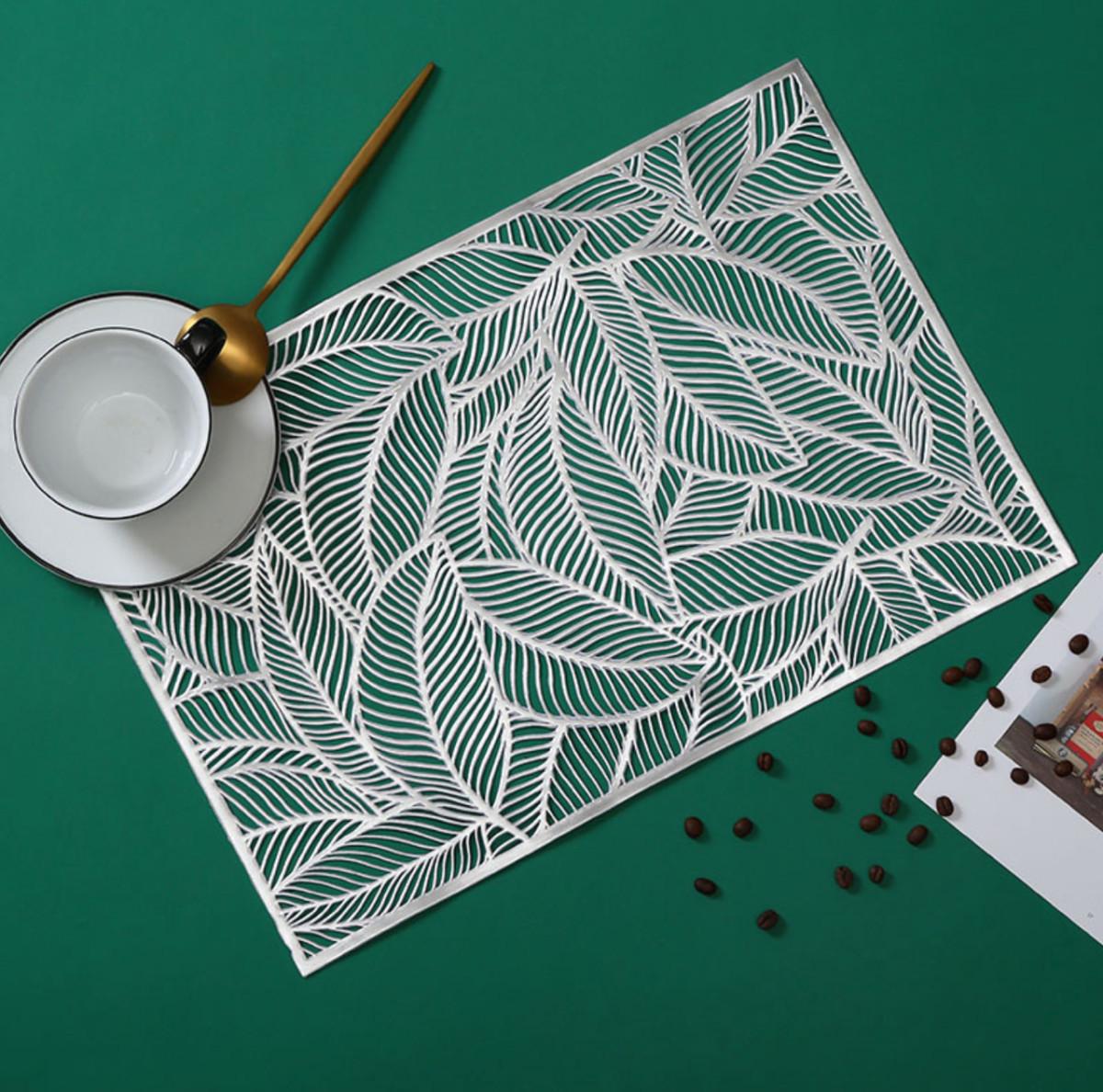 Салфетка сервировочная прямоугольная 45х30 см Серебристый (5475) - фото 5 Салфетка сервировочная прямоугольная 45х30 см Серебристый (5475) - фото 5