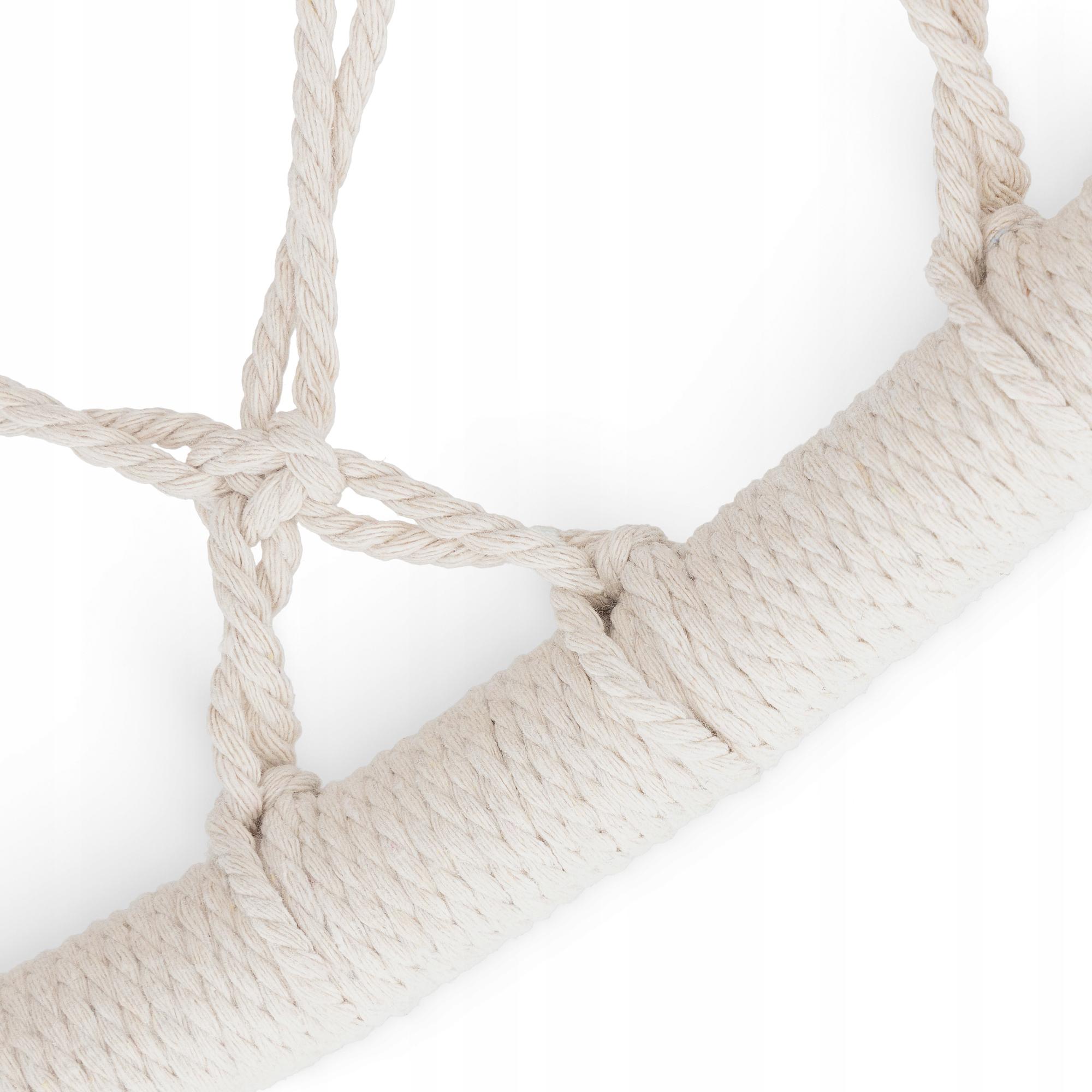 Кресло-качели подвесное 4fizjo Boho Dream с подушкой плетеное 80 см Beige (P-5905973404518) - фото 3