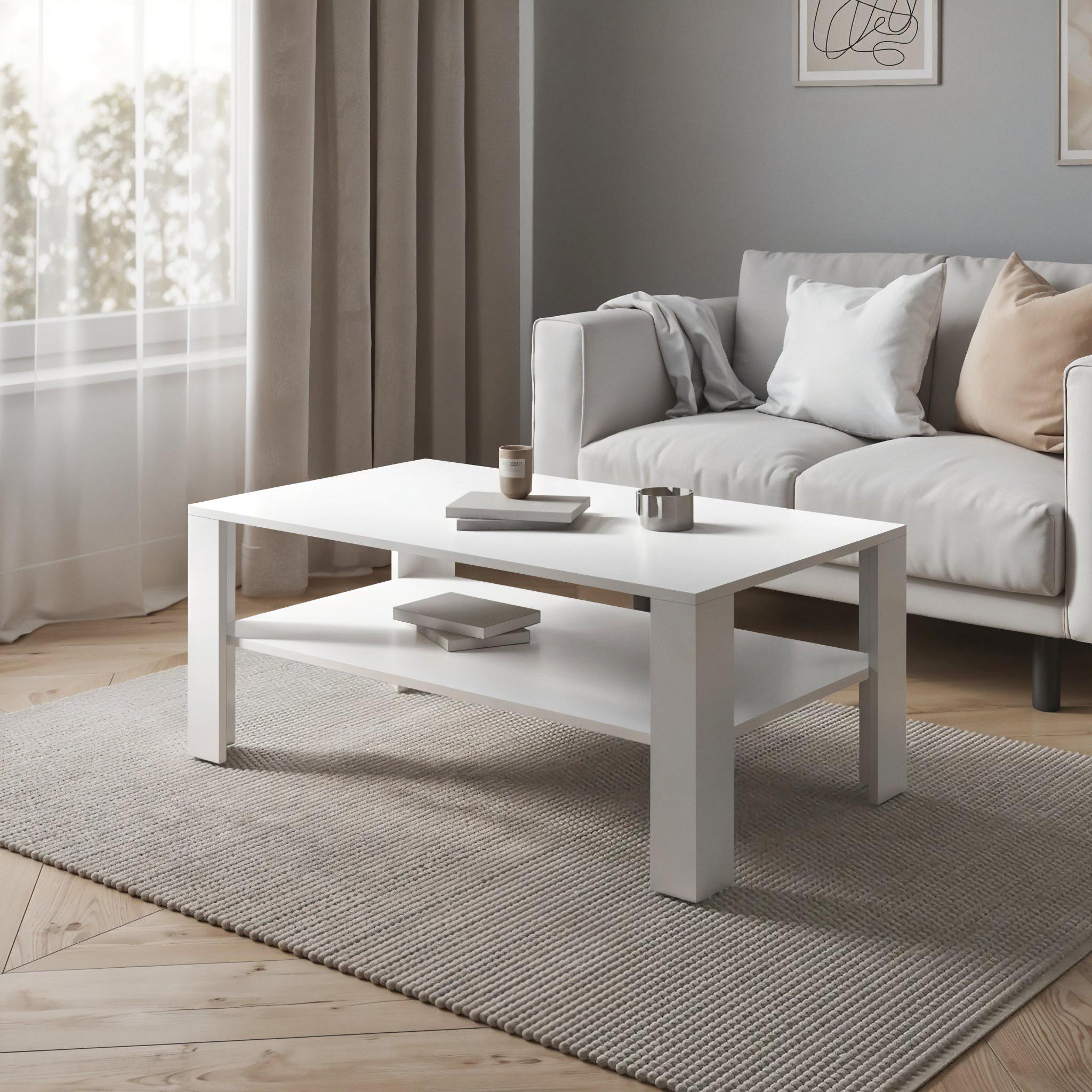 Журнальний стіл S-2 1000х600х420 мм Білий