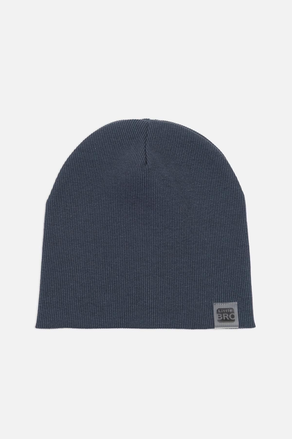 Шапка для мальчика 50-52 см Темно-серый (ЦБ-00271317) Шапка для мальчика 50-52 см Темно-серый (ЦБ-00271317)