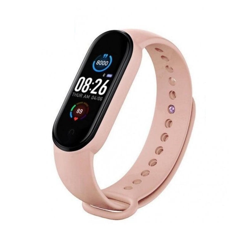 Фитнес-браслет FitPro Smart Band M6 Bluetooth 80 mAh Pink (tf4613) - фото 1