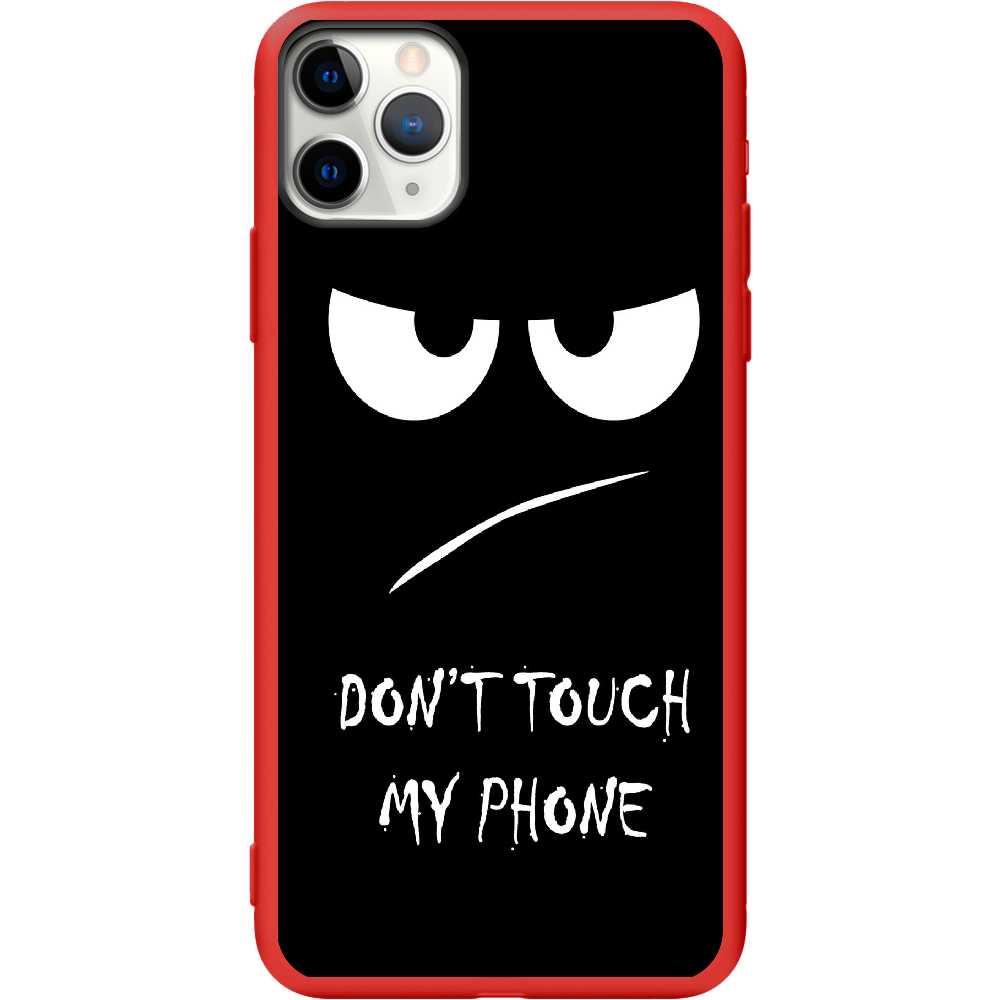 Чехол Boxface iPhone 11 Pro Don't Touch my Phone Красный силикон (38189-up535-43044)