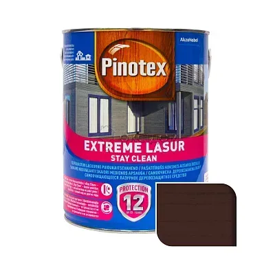 Пропитка для дерева Pinotex Extreme Lasur Stay Clean самоочищающаяся 3 л Палисандр