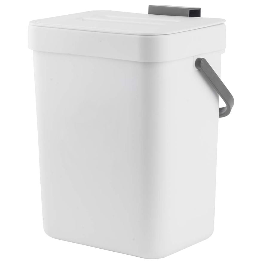 Ведро для мусора MVM BIN-11 3L WHITE/ANTHRACITE с крышкой 3 л Белый (211564)