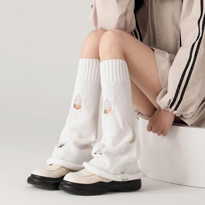 Гетри клеш рвані One size Молочний (2138) - фото 1