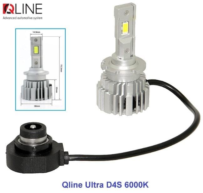Автолампи Qline Ultra D4S LED 6000K 2 шт. - фото 3 Автолампи Qline Ultra D4S LED 6000K 2 шт. - фото 3