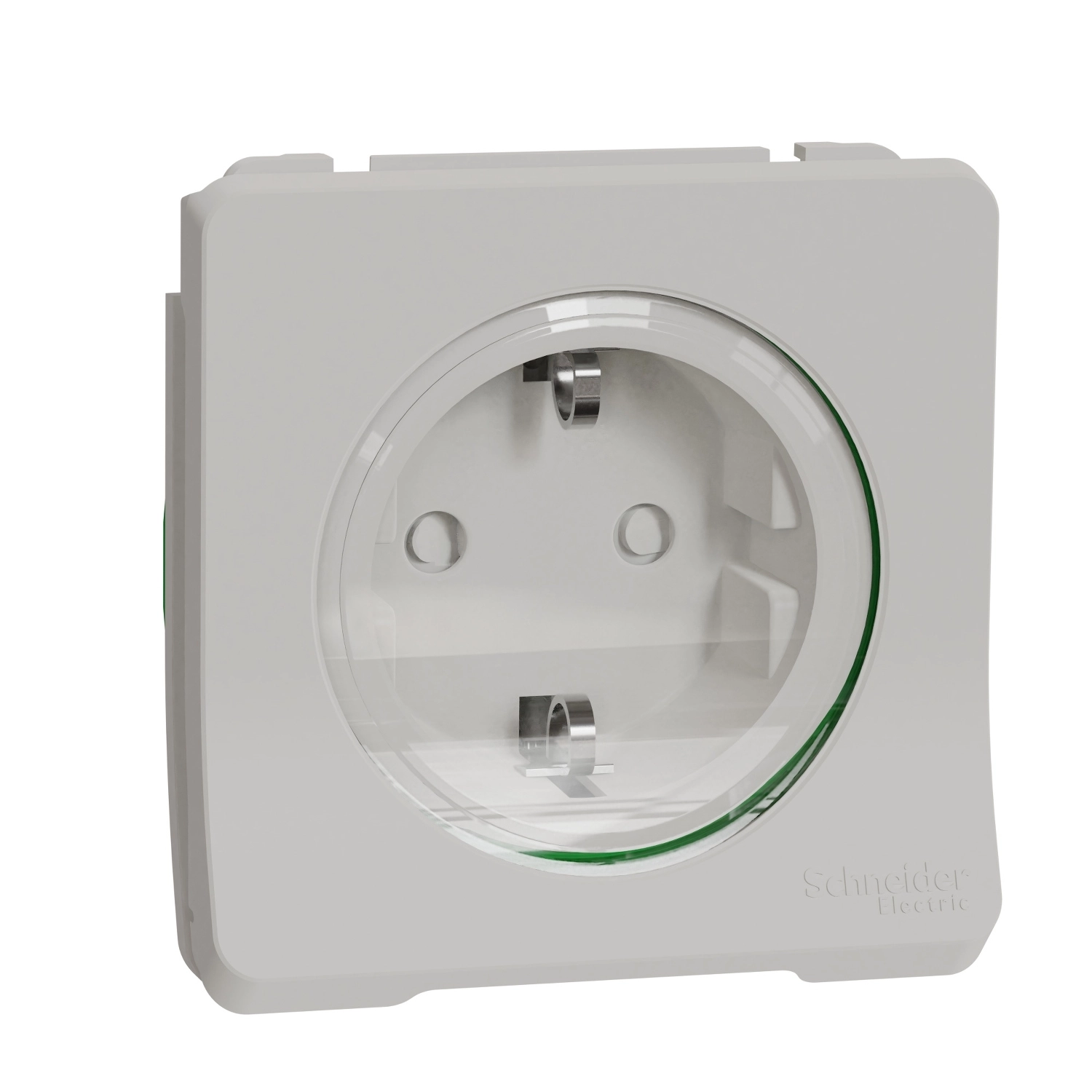 Механізм розетки Schneider Electric Mureva Styl з заземленням і захисними шторками IP55 Білий (MUR39134)