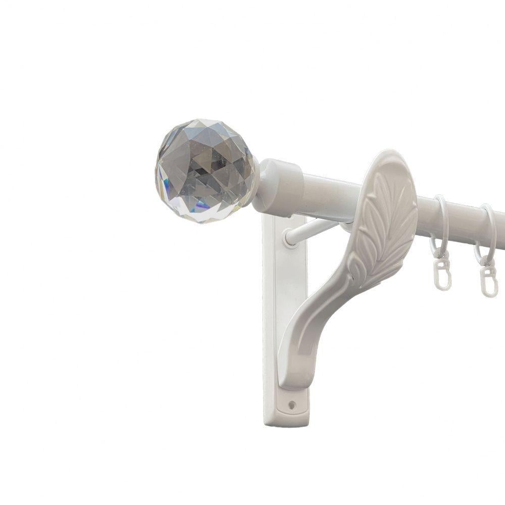 Карниз для штор Orvit Люмиера однорядный гладкий 25 мм 240 см Белый (00-00010420)