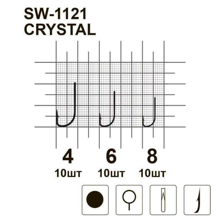 Крючки MiniMax Crystal SW-1121 №6 10 шт. - фото 3