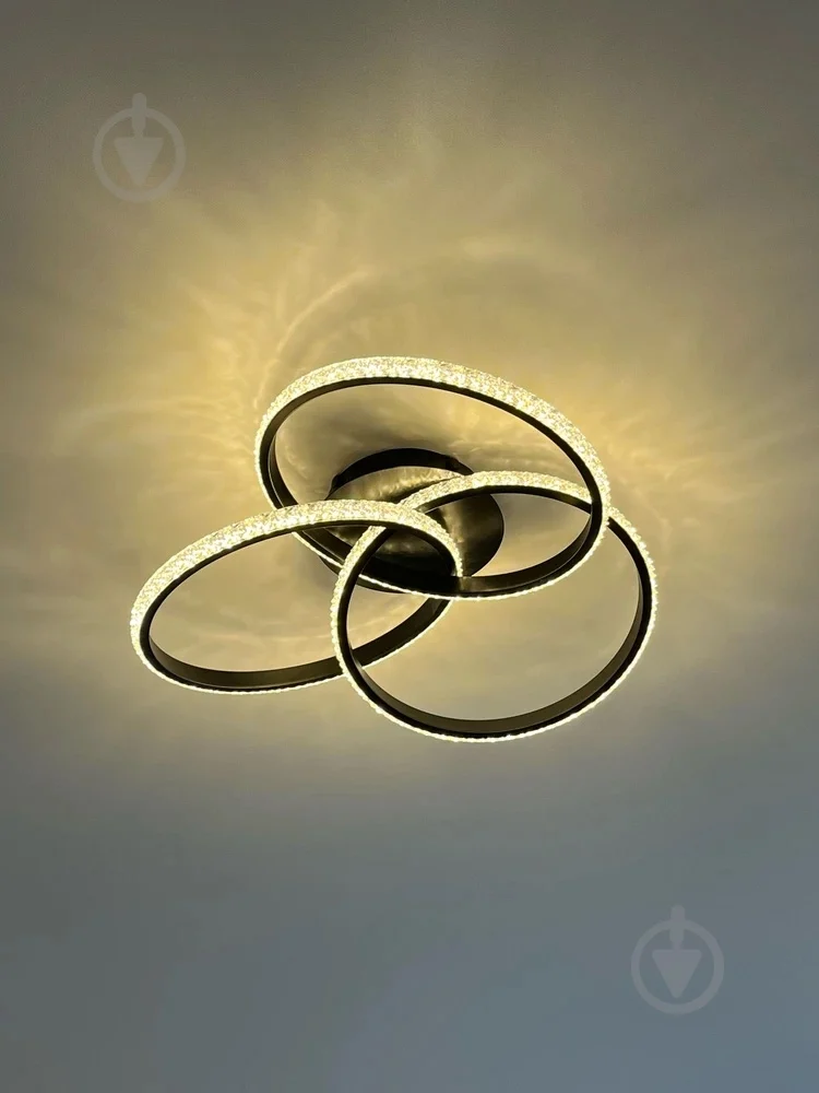 Люстра ESLLSE VITA 3R-APP-500x130-BLACK/WHITE/CLEAR 80W с пультом (10124) - фото 8