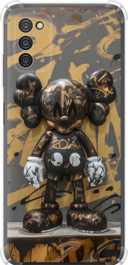 Чехол на Samsung Galaxy A03s A037F Bronze kaws (6097sp-2381-42517)